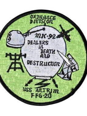 USS Antrim US Navy Ordinance Division MK-95 Dealers in Death & Destruction Patch